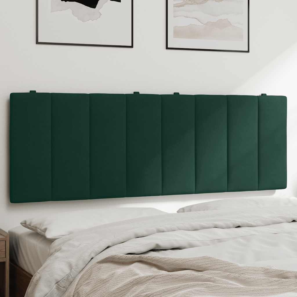 vidaXL Hanko Hoofdbordkussen 140cm Fluweel Donkergroen - 55% Korting!