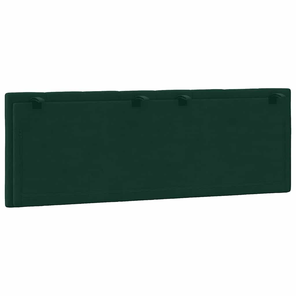 vidaXL Hanko Hoofdbordkussen 140cm Fluweel Donkergroen - 55% Korting!