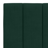 vidaXL Hanko Hoofdbordkussen 140cm Fluweel Donkergroen - 55% Korting!