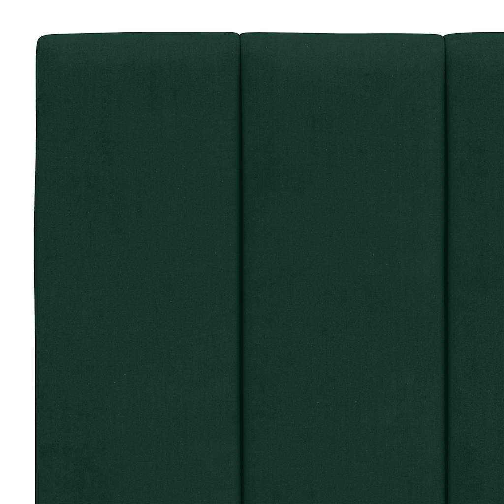 vidaXL Hanko Hoofdbordkussen 140cm Fluweel Donkergroen - 55% Korting!