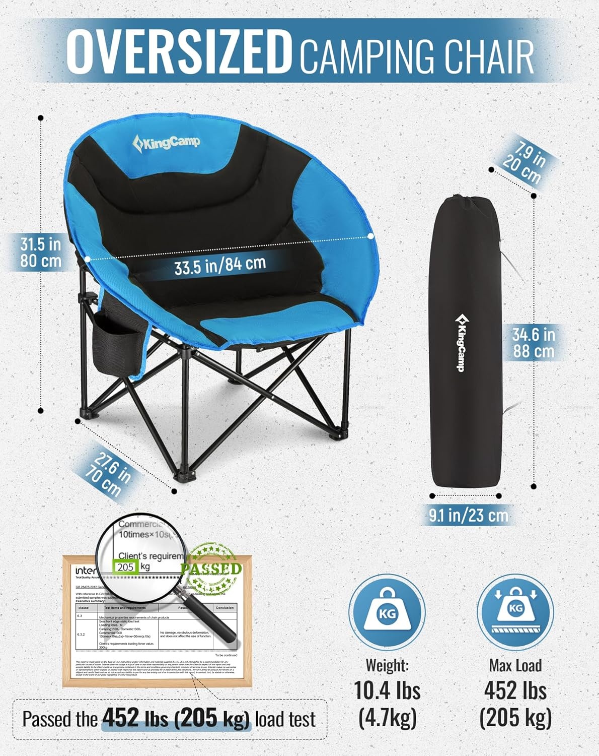 Opvouwbare campingstoel Moon Chair 36% Korting