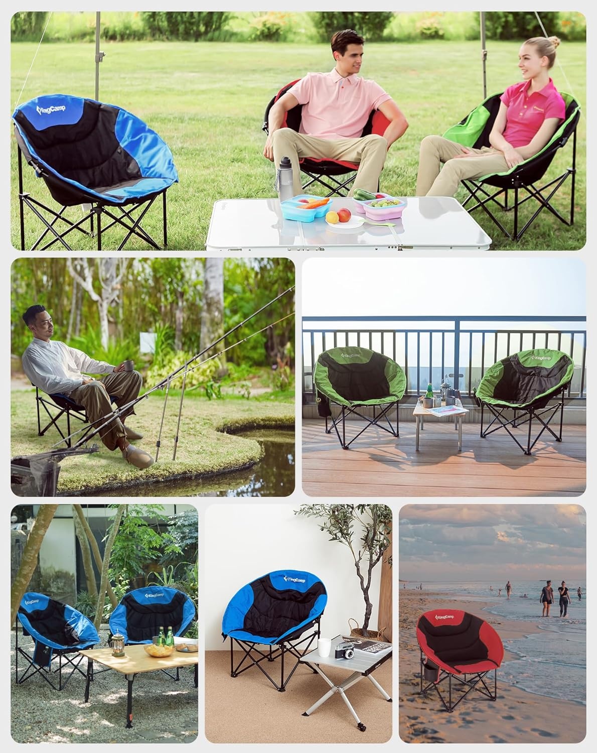 Opvouwbare campingstoel Moon Chair 36% Korting