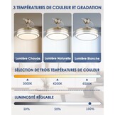 Plafondventilator 107cm met Licht & Afstandsbediening - 38% Korting