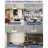 Plafondventilator 107cm met Licht & Afstandsbediening - 38% Korting