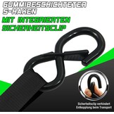 Automatische Spanbanden S-Haken Zwart/Grijs 3.6m (22% korting)