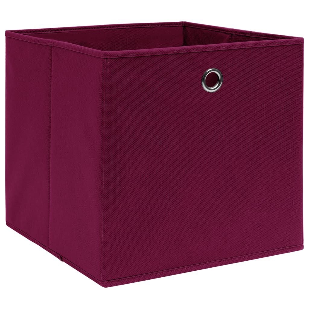 vidaXL Opbergboxen 4 stuks - Donkerrood - 58% Korting!