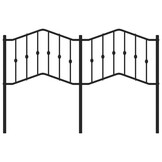 Hoofdbord Metaal Zwart 140 cm - 71% Korting