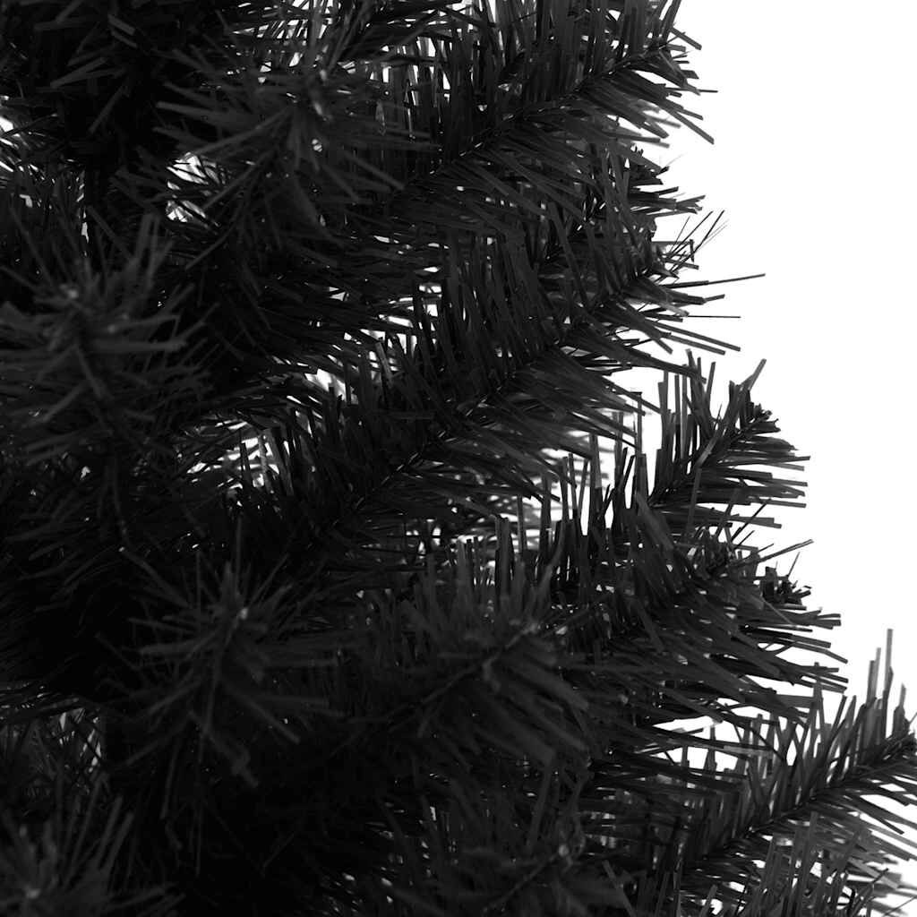Zwarte Kunstkerstboom met Standaard - 120 cm - 58% Korting
