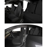 Tesla Model 3 Stoelhoezen Set (2017-2023) - Zwart, Wasbaar - 74% Korting!