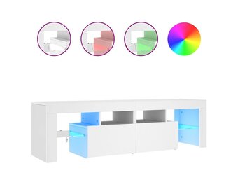 VidaXL TV-meubel Wit met LED 75% Korting