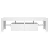 Wit TV-meubel met LED-verlichting 140 cm - 82% Korting