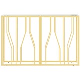 Gouden Wandtafel RVS & Glas 110x30x70 cm - 65% Korting