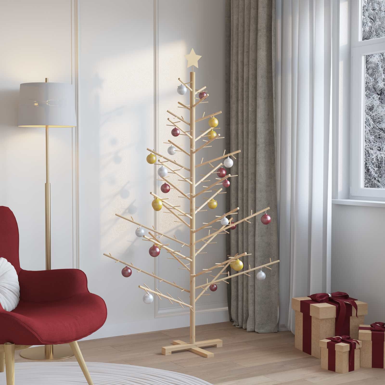 vidaXL Houten Kerstboom Naturel 180 cm - 60% Korting