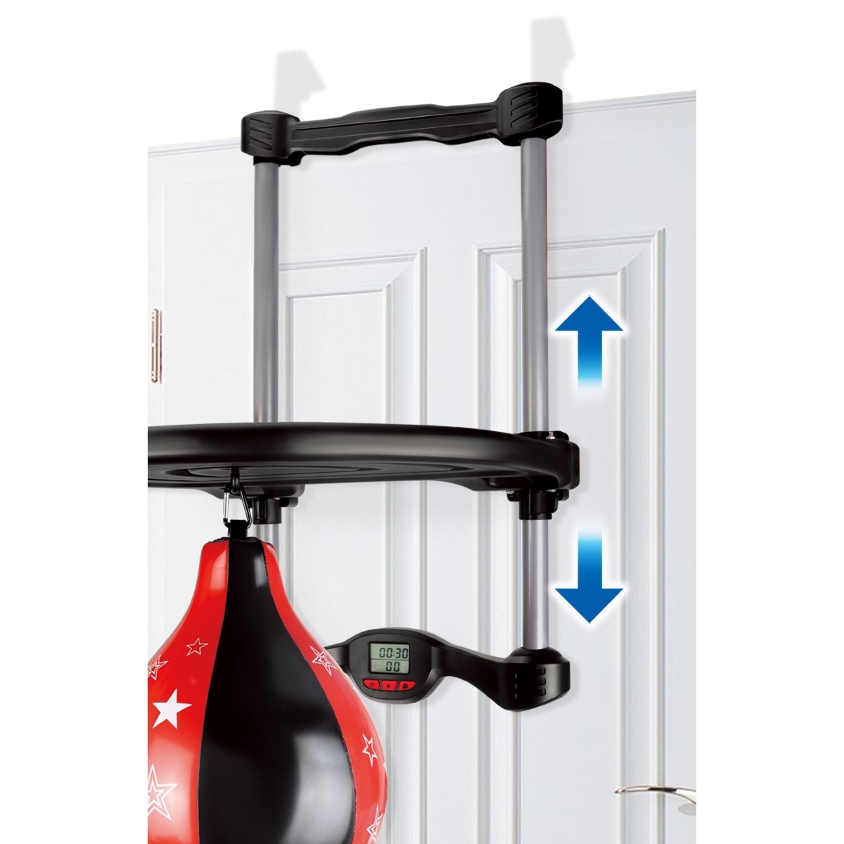 Kinderboksset met deurbevestiging, bokspeer en slagteller, PVC, 66x40x50 cm