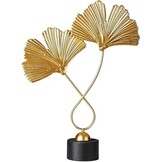 Gouden Metaal Ginkgo Blad Sculptuur - 44% Korting