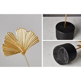 Gouden Metaal Ginkgo Blad Sculptuur - 44% Korting