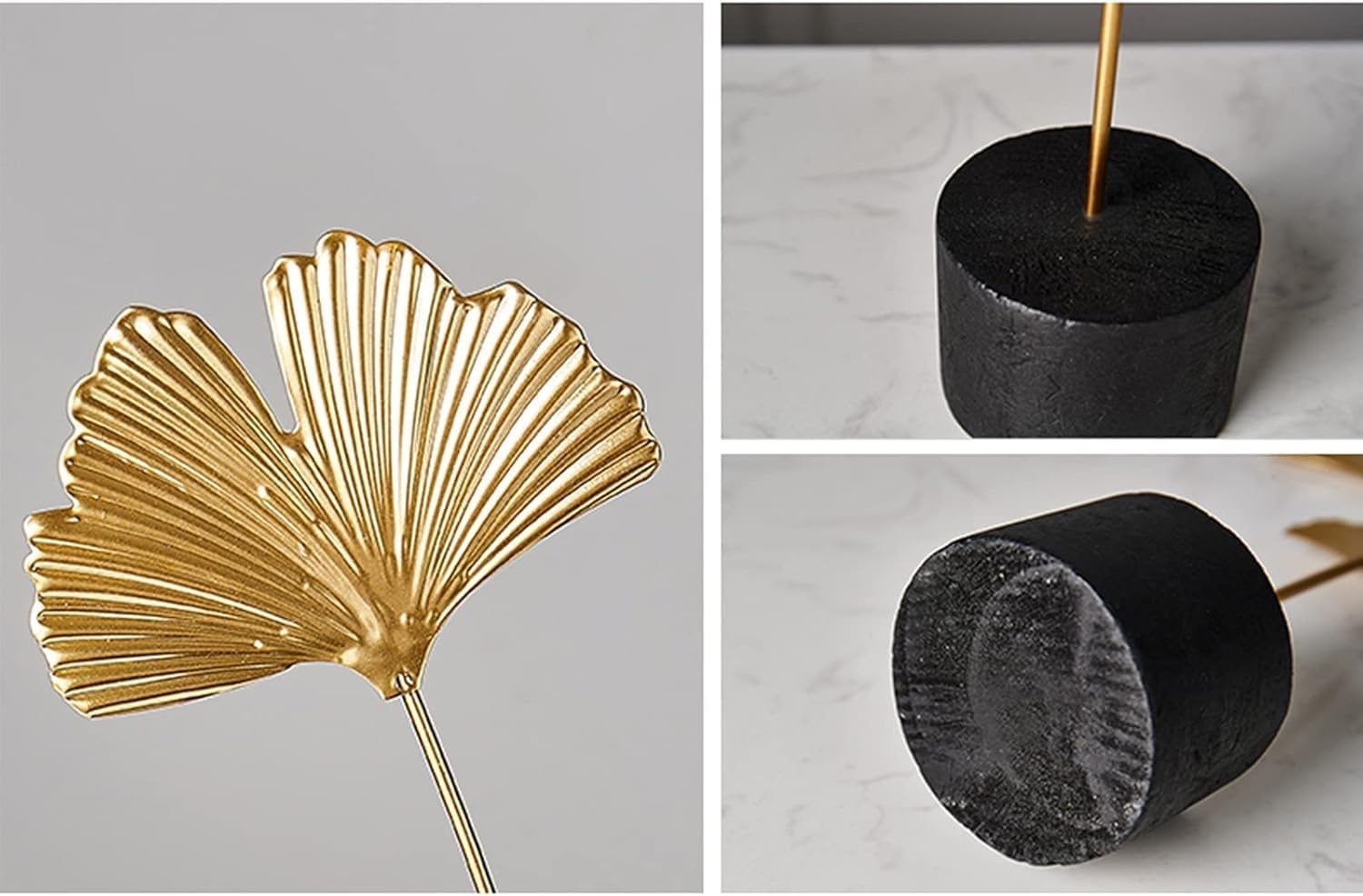 Gouden Metaal Ginkgo Blad Sculptuur - 44% Korting