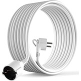 Schuko Verlengsnoer 5m Platte Hoekstekker Wit (45% Korting)