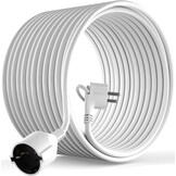 Schuko Verlengsnoer 5m Platte Hoekstekker Wit (45% Korting)