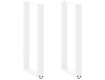 vidaXL Console Tafelpoten U-vormig Staal Wit - 60% Korting!