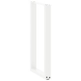 vidaXL Console Tafelpoten U-vormig Staal Wit - 60% Korting!