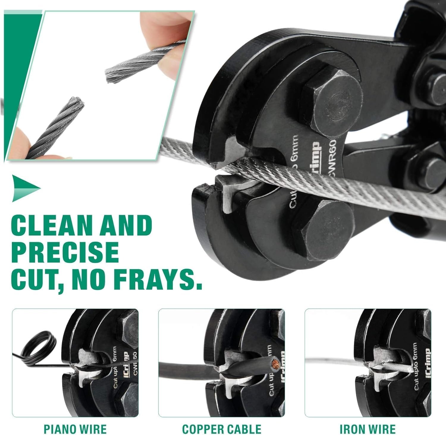 Draadsnijder & Kettingsnijder tot 60 mm - 50% Korting