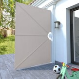 vidaXL Terrasscherm Inklapbaar 240x160 cm Crème (73% Korting)