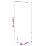 vidaXL Balkonscherm Blauw 100x240cm - 44% Korting!