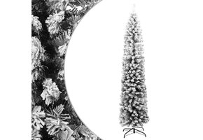 Kunstkerstboom Sneeuw 210cm PVC Smal - 63% Korting!