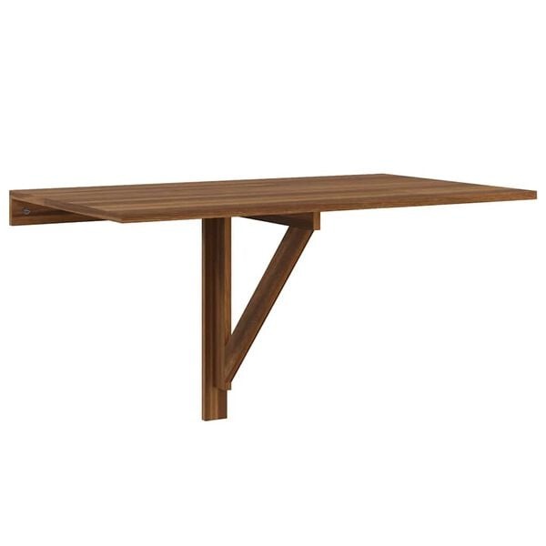 Wandtafel Inklapbaar Bruineiken 100x60cm (81% Korting)