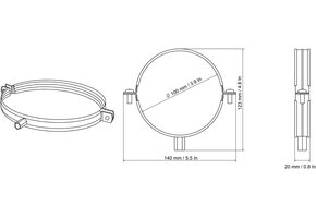 Buisklem Verzinkt Ø 100mm - Rubberen Inzet - 56% Korting