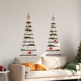 Hangende Kerstbomen met Topsterren (2 stuks) - 59% Korting!