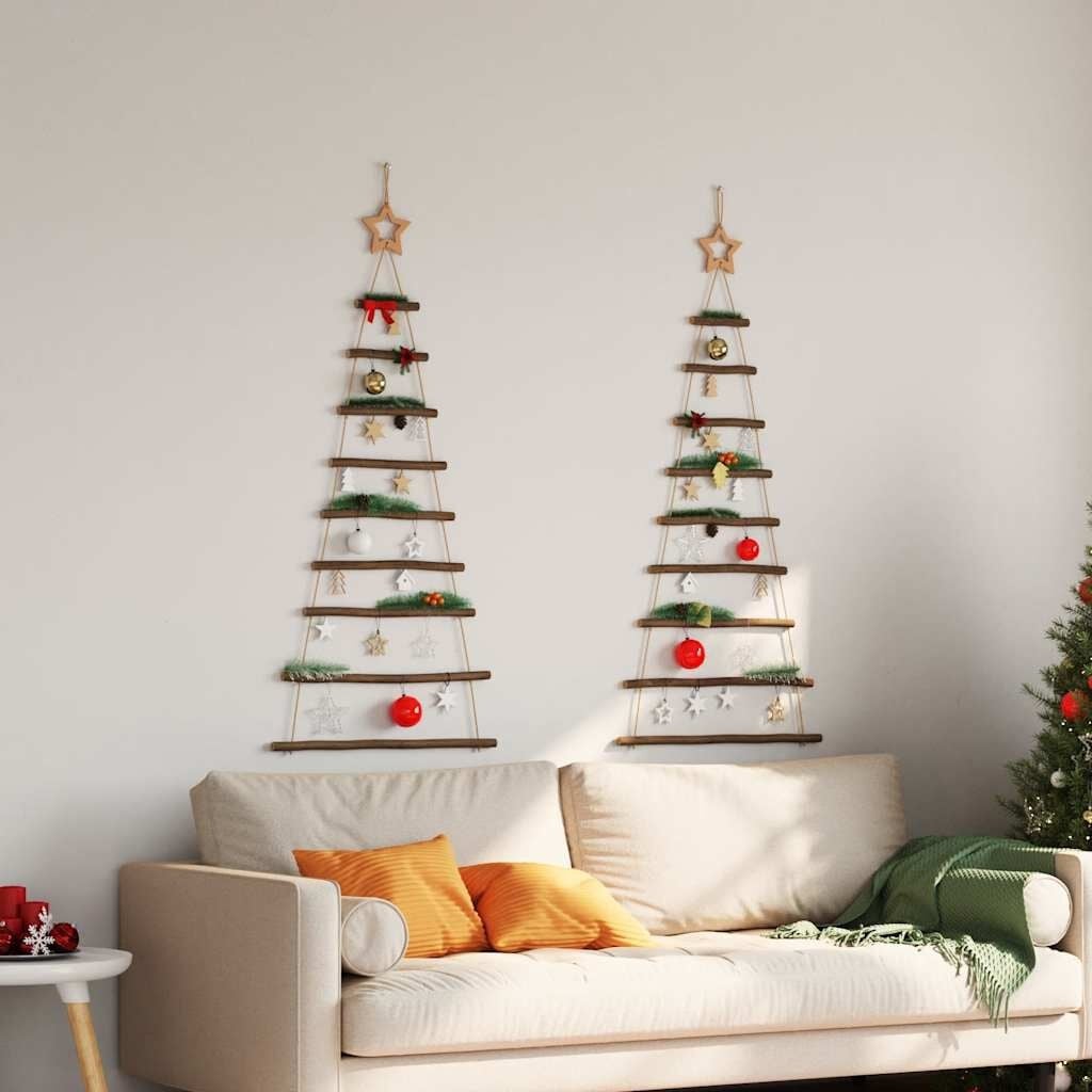 Hangende Kerstbomen met Topsterren (2 stuks) - 59% Korting!