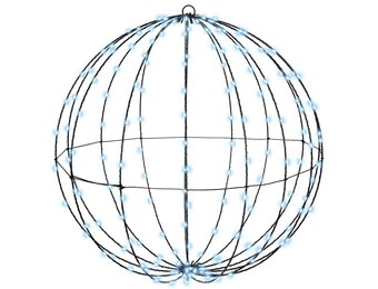 vidaXL Lichtgevende Bal 60cm, 192 LED Koudwit - 63% Korting!