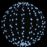 vidaXL Lichtgevende Bal 60cm, 192 LED Koudwit - 63% Korting!
