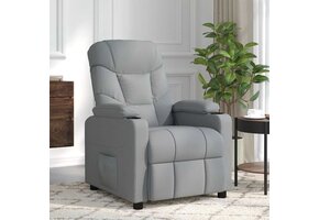 vidaXL Massagestoel Stof Lichtgrijs - 57% Korting!