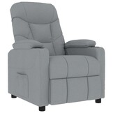 vidaXL Massagestoel Stof Lichtgrijs - 61% Korting!
