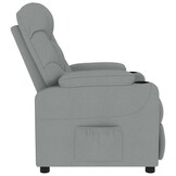 vidaXL Massagestoel Stof Lichtgrijs - 61% Korting!