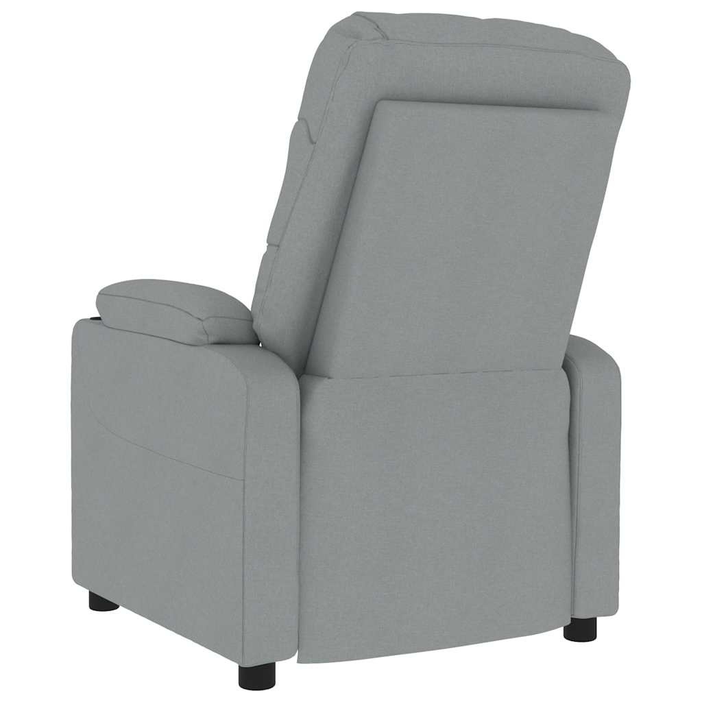 vidaXL Massagestoel Stof Lichtgrijs - 61% Korting!