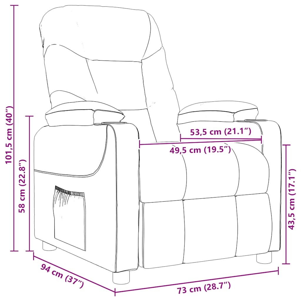 vidaXL Massagestoel Stof Lichtgrijs - 61% Korting!