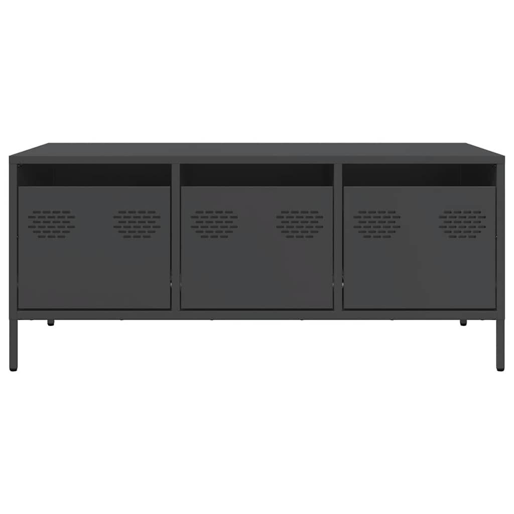 Industriële Salontafel Staal Zwart - 61% Korting