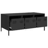 Industriële Salontafel Staal Zwart - 61% Korting