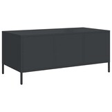 Industriële Salontafel Staal Zwart - 61% Korting