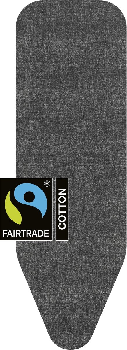 Strijkplankhoes 124x38cm Fairtrade Katoen Denim Black | -73%