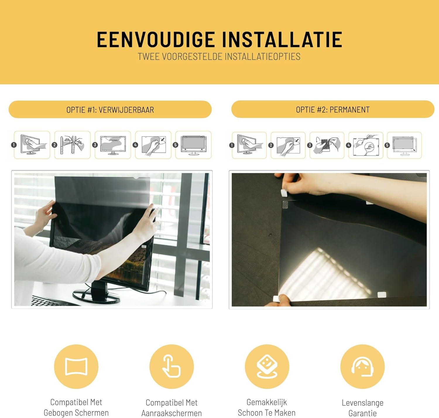 Privacy & Blauw Licht Filter voor 32" Monitor - 53% Korting!