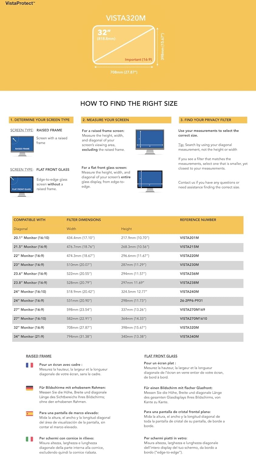 Privacy & Blauw Licht Filter voor 32" Monitor - 53% Korting!