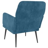 vidaXL Fauteuil Blauw Fluweel - 46% Korting