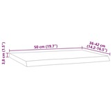 vidaXL Wandschap Acaciahout - Natuurlijke Rand - 47% Korting!