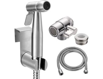 Handdouche Bidet Set RVS met 3-weg Kraan - 50% Korting!