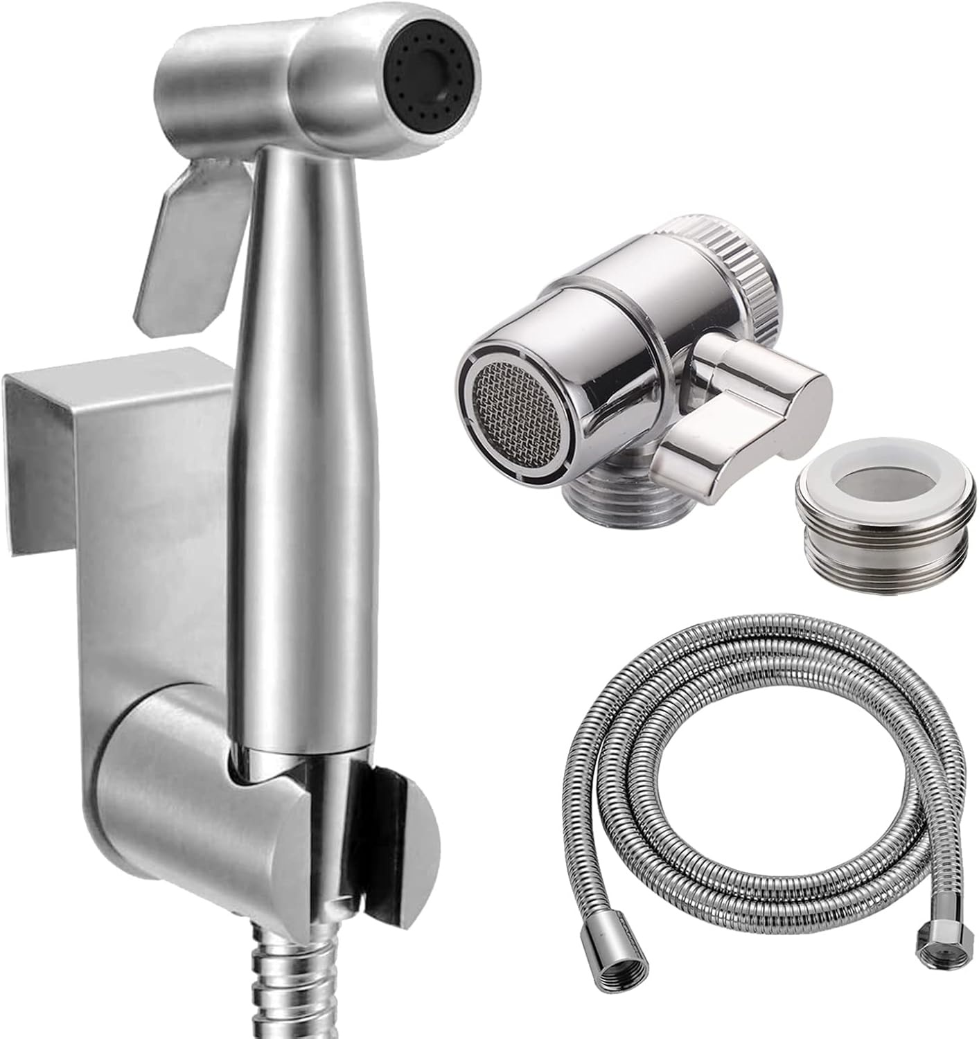 Handdouche Bidet Set RVS met 3-weg Kraan - 50% Korting!